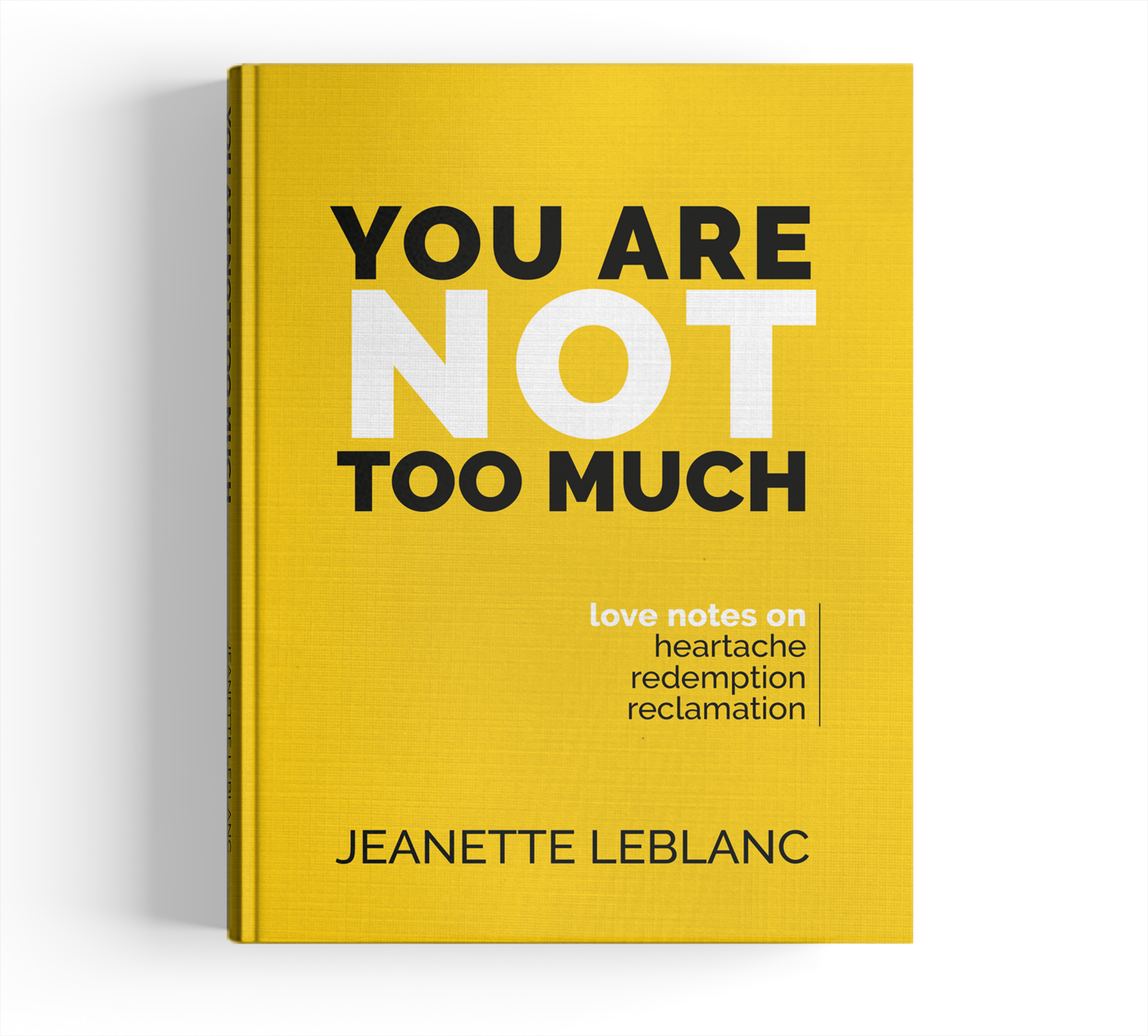You Are Not Too Much: Love Notes On Heartache, Redemption & Reclamation - A book by Jeanette LeBlanc