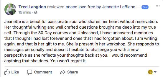 Jeanette LeBlanc Writing Workshop Review