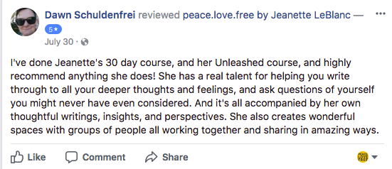 Jeanette LeBlanc Writing Workshop Review