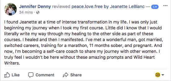 Jeanette LeBlanc Writing Workshop Review